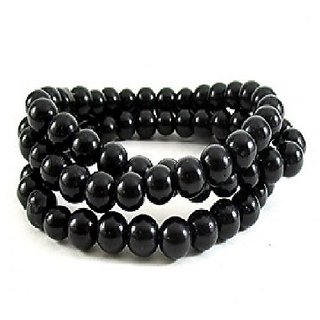                       Jaipur Gemstone-Natural Crystal Black Quartz Mala 108+1 Beads Japa Rosary Spiritual Mala                                              