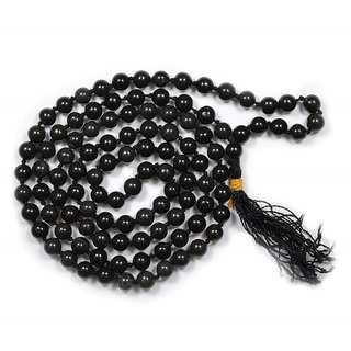 Jaipur Gemstone-Black Quartz 108+1 Beads Jaap Mala for Pooja and Astrology Certified Jaipur Gemstone-Black Quartz 108+1 Beads Jaap Mala for Pooja and Astrology Certified