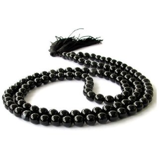 Jaipur Gemstone-Black Quartz Japa Mala Gemstone Positive Effect Vastu Crystal Healing Unisex Jaipur Gemstone-Black Quartz Japa Mala Gemstone Positive Effect Vastu Crystal Healing Unisex