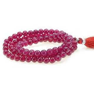 Jaipur Gemstone-Pink Quartz Gemstone Beads Mala for Men and Women Jaipur Gemstone-Pink Quartz Gemstone Beads Mala for Men and Women