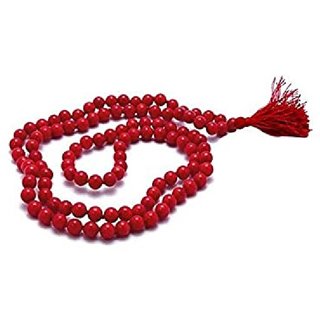 Jaipur Gemstone-Natural Crystal Red Quartz Mala 108+1 Beads Japa Rosary Spiritual Mala Jaipur Gemstone-Natural Crystal Red Quartz Mala 108+1 Beads Japa Rosary Spiritual Mala