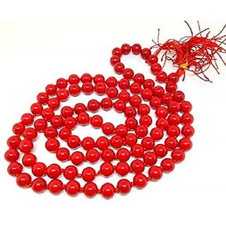 Jaipur Gemstone-Red Quartz Mala Natural Crystal Stone Bead Mala for Unisex Jaipur Gemstone-Red Quartz Mala Natural Crystal Stone Bead Mala for Unisex