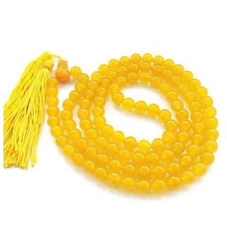 Jaipur Gemstone-Yellow Quartz 108+1 Beads Jaap Mala for Pooja and Astrology Certified Jaipur Gemstone-Yellow Quartz 108+1 Beads Jaap Mala for Pooja and Astrology Certified