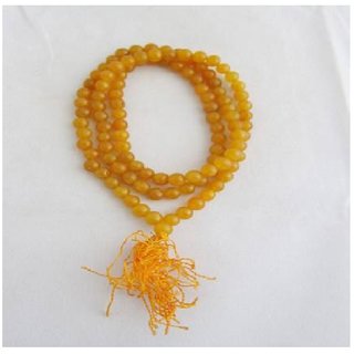                       Jaipur Gemstone-Yellow Quartz Japa Mala Gemstone Positive Effect Vastu Crystal Healing Unisex                                              