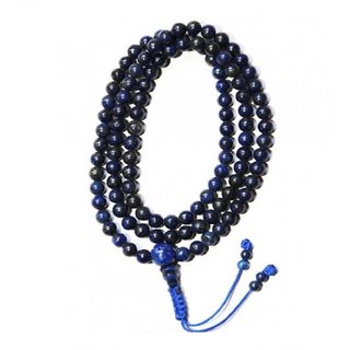 Jaipur Gemstone-Blue Quartz 108+1 Beads Jaap Mala for Pooja and Astrology Certified Jaipur Gemstone-Blue Quartz 108+1 Beads Jaap Mala for Pooja and Astrology Certified