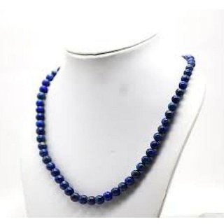                       Jaipur Gemstone-Blue Quartz Japa Mala Gemstone 108+1Beads Mala for Wealth, Prosperity, Mental Piece Man & Women                                              