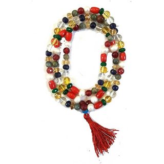 Jaipur Gemstone-Crystal Malticolor Quartz Jap Mala 108 Beads for Meditation and Pooja Jaipur Gemstone-Crystal Malticolor Quartz Jap Mala 108 Beads for Meditation and Pooja