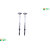 Solar Garden, Boundary  Gate Lamp - Round Type with Colour Changing LED - White Plastic - Pack of 2 PCs