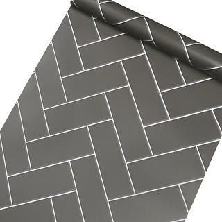                       JAAMSO ROYALS Brick Design Geomatric Self Adhesive Wallpaper ( 100 CM X 45 CM )                                              