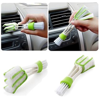 Love4Ride Multipurpose Microfiber Double Sided Washable Car Cleaning White Brush