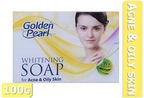 Golden Pearl Whitening For Acne  Oil Skin Soap (100g)