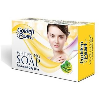Golden Pearl Whitening Soap For Acne Oil Skin 100gm (Pack Of 3) Golden Pearl Whitening Soap For Acne Oil Skin 100gm (Pack Of 3)