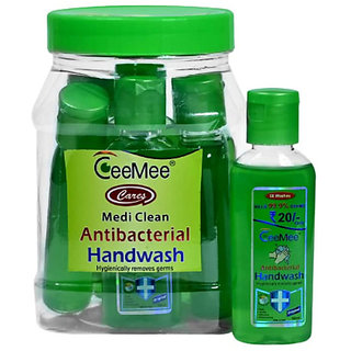                       CeeMee Anti Bacterial Liquid Gel Hand Wash  99.9 Germ Protection Fights Bacteria (Pack of 6pcs) - 50 ML Each                                              