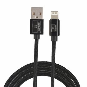 Electronio Nylon Braided USB Data Sync  Charging Cable for iPhones, iPad Air and iPad Mini(1 Meter, Black)