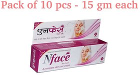 N face Skin Fairness Cream Removing Scars Marks (PACK OF 10 PCS )15 gm