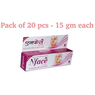 N face Skin Fairness Cream Removing Scars Marks (PACK OF 20 PCS )15 gm