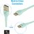 Electronio Tough USB Data Sync  Charging Cable for iPhones, iPad Air and iPad Mini(1 Meter, C-Green)