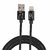 Electronio Nylon Braided USB Data Sync  Charging Cable for iPhones, iPad Air and iPad Mini(1 Meter, Black)