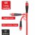 Electronio Unbreakable Tough Fast Charging Type C Cable for Android Devices (1 Meter, Red)
