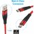 Electronio Unbreakable Tough Fast Charging Type C Cable for Android Devices (1 Meter, Red)