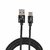 Electronio Unbreakable Tough Fast Charging Nylon Braided Type C Cable for Android Devices (1 Meter, Black)