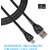 Electronio Extra Tough Unbreakable Micro USB Cable (1 Meter, Black)