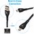 Electronio Extra Tough Unbreakable Micro USB Cable (1 Meter, Black)
