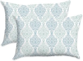 Cotton Candy - 100 Cotton Pillow Covers (Pack of 2) 18x 28 Inch , Floral Printed Set of 2 Pillow Cases, Regular Size
