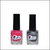 LITTLE Nail Polish - Luxurious Collection of Pink Glossy and Black Glitter Nail Polish pack of 2 ,16 ml ,8 ml each