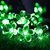S4 Green Silicone Blooming Flower Fairy String Lights, 36 LED 8 Meter Series Lights for Festival Home Decoration