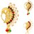 Vighnaharta Non Piercing Gold Plated Mayur design with Pearls AD Stone Alloy Maharashtrian Nath Nathiya./ Nose Pin