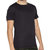 STYLE WIND Polyester Round Neck Half Sleeves Black T-shirt for Men