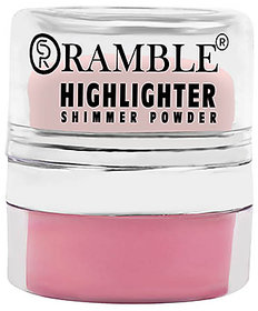 Ramble Highlighter Shimmer Powder Body/Face, Pink - 7g