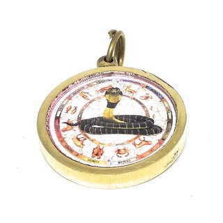                       Ashtadhatu Kaal Sarp Dosh Nivaran Yantra Locket Gold Plated                                              