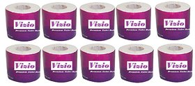 Vizio Soft  Hygiene 2 Ply Toilet Paper/Toilet Tissue Paper/wipes Roll-Pack Of 10 White (Approx 200 Sheet per roll)