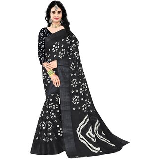 SVB Saree Blue  Colour Linen Bandhani Printed Saree
