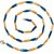 Evershine Italian Blue Gold Titanium Plated Loyal Rice Necklace Chain For M