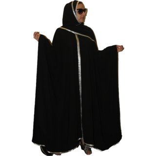                      La Kasha women Dubai style kaftan abaya  hijab set in poly crepe                                              