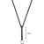 Sullery Vertical Bar Pendant Stick Plain Gold Stainless Steel couple Love Gift Jewellery Pendant Necklace For Unisex