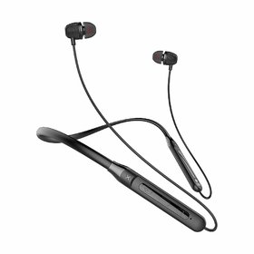 UI FighterSeries-4833 Wireless Bluetooth In Ear Neckband Headset with Mic (12 Hr Playtime - Black)