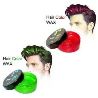 SOLOME Combo of Red and Green washable temporary hair color wax for man and woman(100gm each)