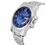 Laurels Men's Blue Dial Chain Watch