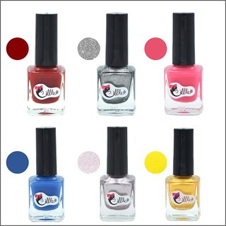                       LITTLE Nail Polish - Luxurious Collection of Nail Polish Pack of 6 ,8ml Each                                              