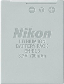 Nikon EN-EL8 Rechargeable Lithium-ion Battery for P1, P2, S1  S3 Digital Cameras