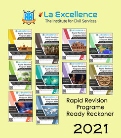 La Excellence Ias Rapid Revision Programe Ready Reckoner 2021 English Medium (1 Combo Set)