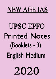 New Age Ias UPSC EPFO Printed Notes 2021 English Medium (1 Combo Set)