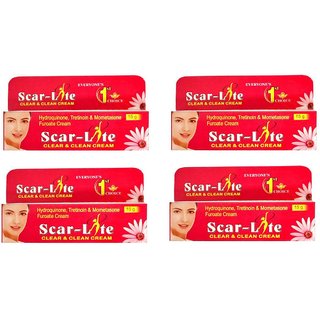 Scar-Lite Cream For Clear Clean Skin (Pack Of 4 pcs)15 gm each Scar-Lite Cream For Clear Clean Skin (Pack Of 4 pcs)15 gm each