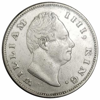                       ONE RUPEES 1835 WILLIAM IV UNC COIN                                              