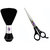 Ear Lobe  Accessories Hair Cutting Neck Face Duster Brush + Hair Cutting Scissor