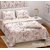 Style  Decors Limited Collection 240 TC 100 Combed Cotton Double Bedsheet with 2 Pillow Cover, Floral Peach, King Size